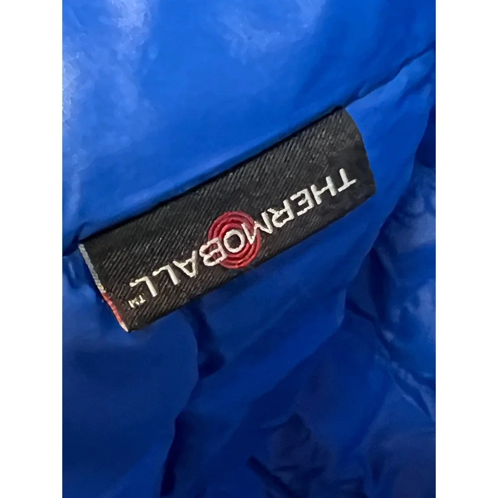 The North Face Thermoball Blue Insulated Puffer Jacket Mens Large Full Zip